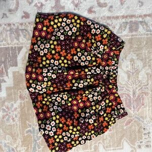 Gymboree Black and Orange Skirt with Elastic Waistband
